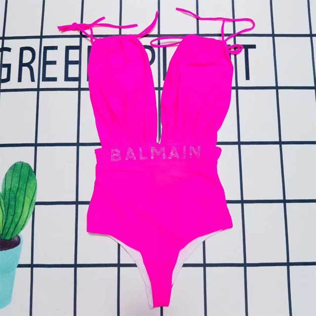 Strappy Rhinestones One Piece Swimsuit