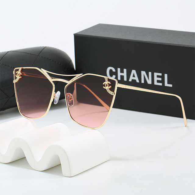 Special Shape Metal Frame Luxury Glasses