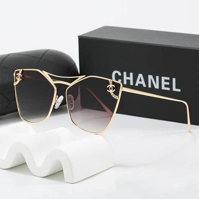 Special Shape Metal Frame Luxury Glasses