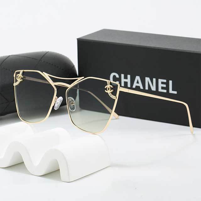 Special Shape Metal Frame Luxury Glasses