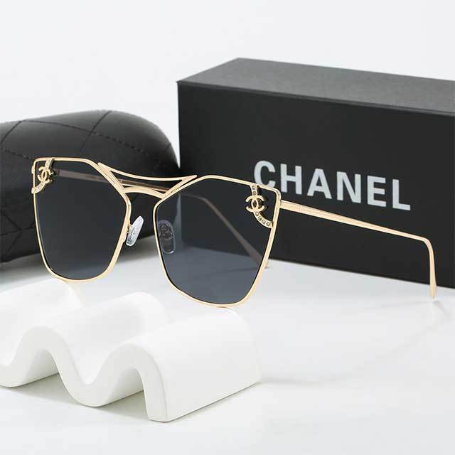 Special Shape Metal Frame Luxury Glasses