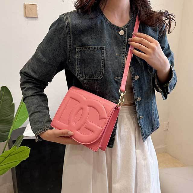 Fashion Logo Leather Women Crossbody Bag