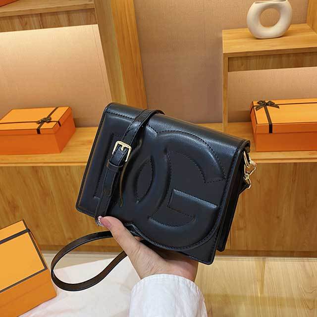 Fashion Logo Leather Women Crossbody Bag