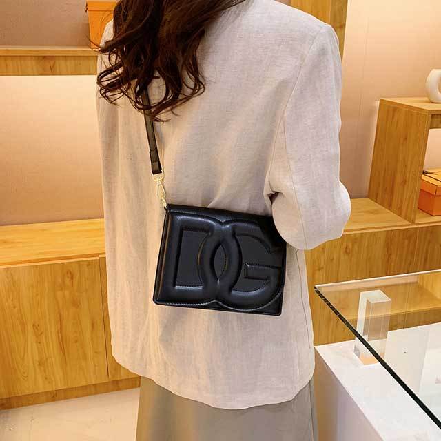 Fashion Logo Leather Women Crossbody Bag