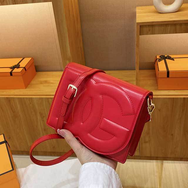 Fashion Logo Leather Women Crossbody Bag