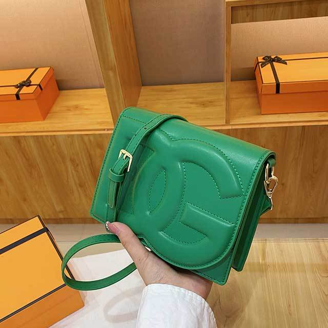 Fashion Logo Leather Women Crossbody Bag