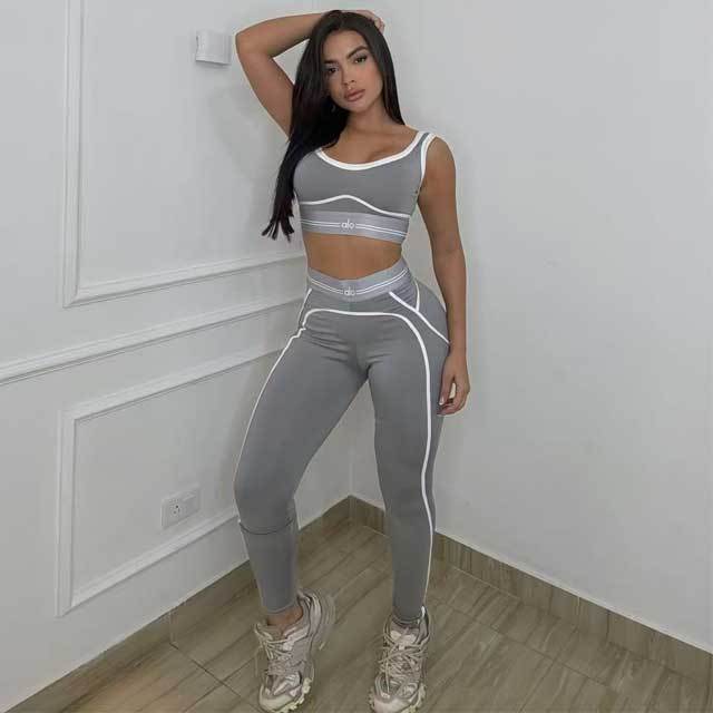 Tank Top Skinny Casual Jogging Suit