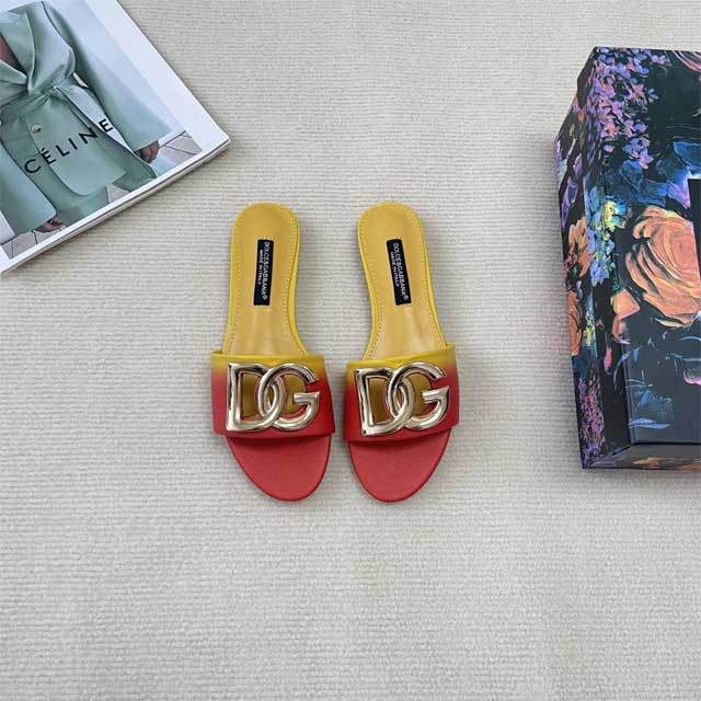 Metal Logo Gradient Casual Slipper