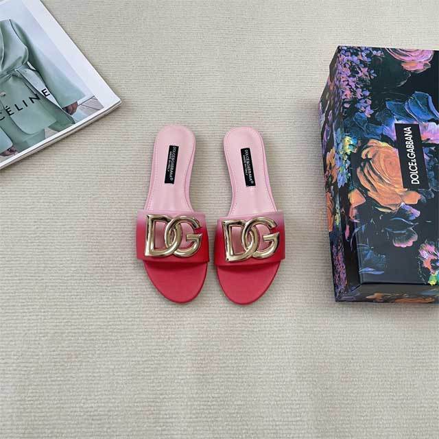 Metal Logo Gradient Casual Slipper