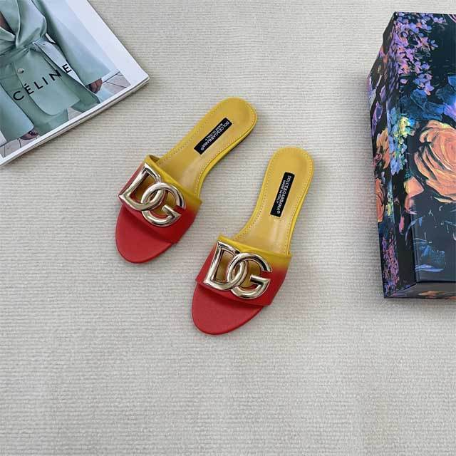 Metal Logo Gradient Casual Slipper