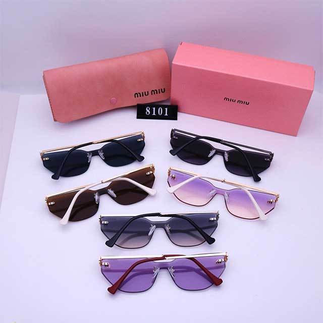 Cat Eye Shaped Frameless Retro Glasses