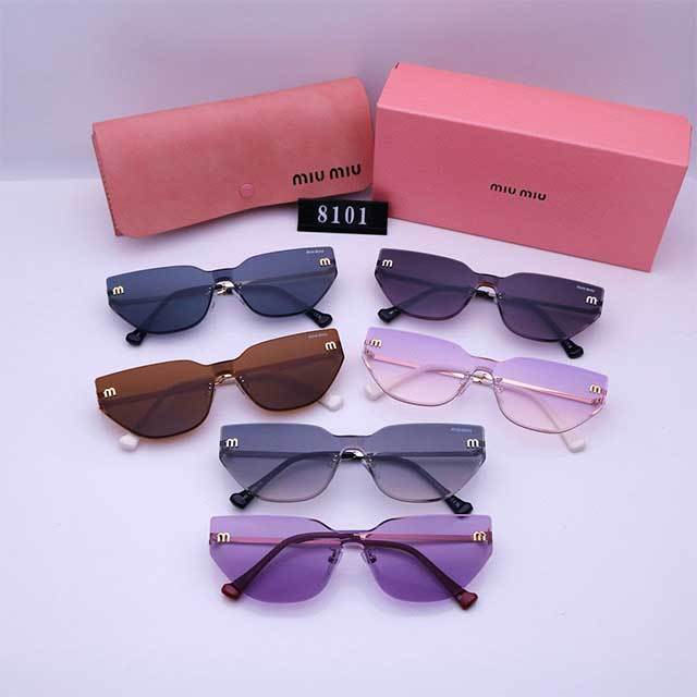 Cat Eye Shaped Frameless Retro Glasses