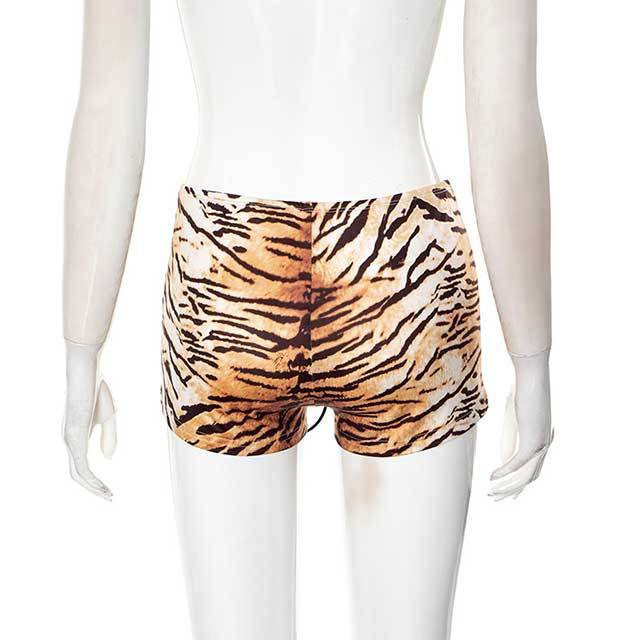 HELLSTAR Printed Tank Top Tiger Laced Short Set