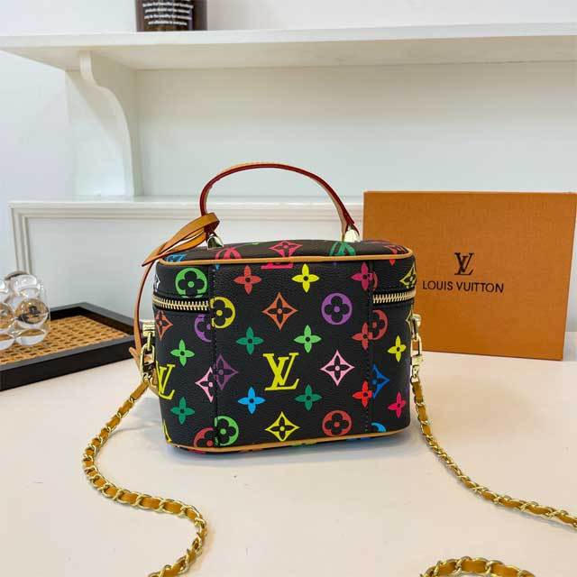 Fashion Leather Women Makeup Bag