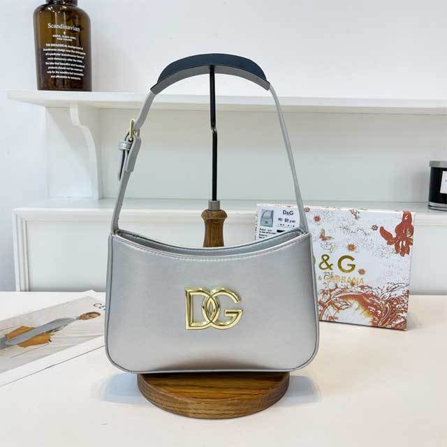 Fashion Metal Logo Women Leather Purses