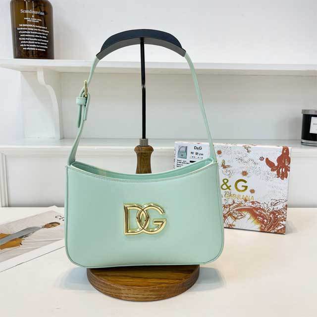 Fashion Metal Logo Women Leather Purses