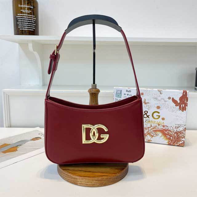 Fashion Metal Logo Women Leather Purses
