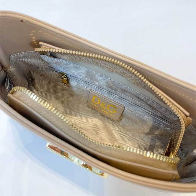 Fashion Metal Logo Women Leather Purses