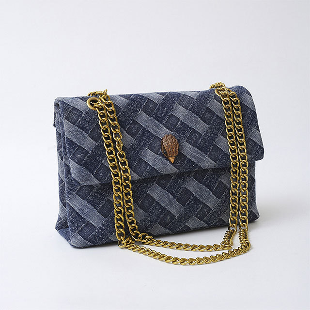 Demin Chain Shoulder Bag