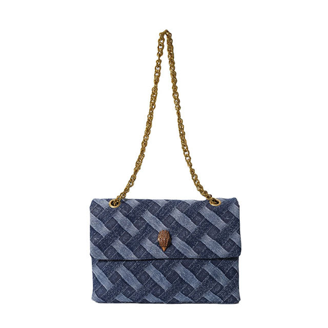 Demin Chain Shoulder Bag