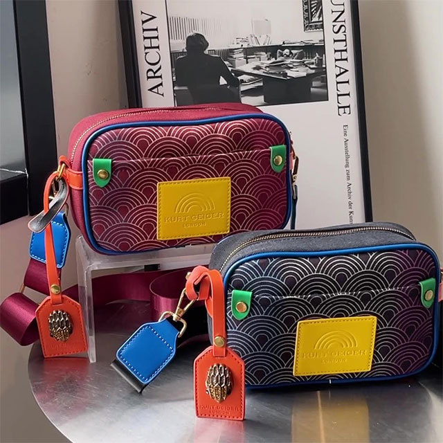 Gradient Color Printed Crossbody Shoulder Bag