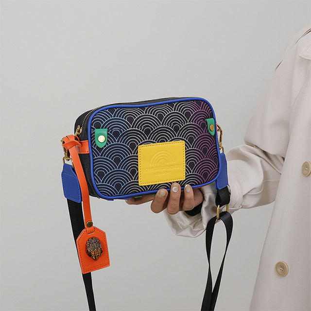 Gradient Color Printed Crossbody Shoulder Bag
