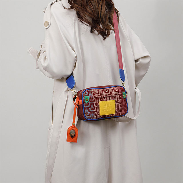 Gradient Color Printed Crossbody Shoulder Bag