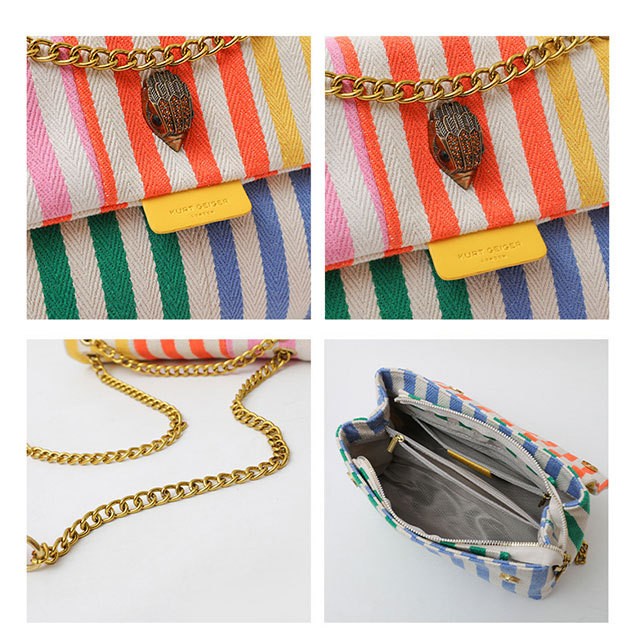 Colorful Striped Chains Canvas Bag