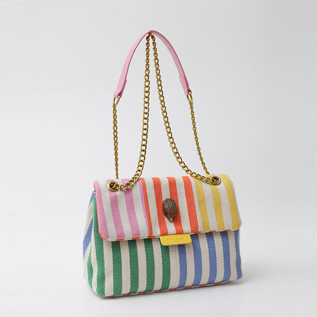 Colorful Striped Chains Canvas Bag
