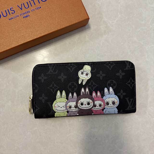 Labubu Fashion Leather Rectangular Wallet