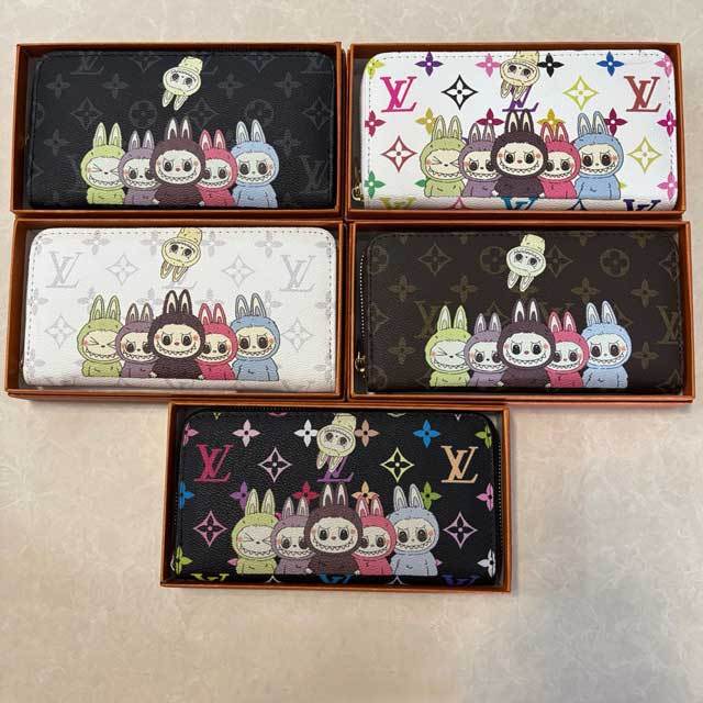 Labubu Fashion Leather Rectangular Wallet