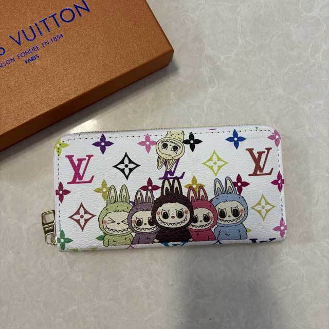 Labubu Fashion Leather Rectangular Wallet