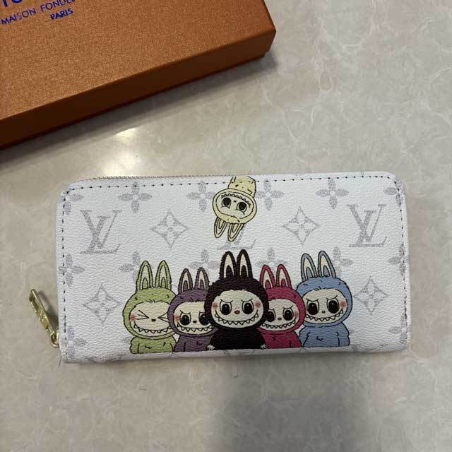 Labubu Fashion Leather Rectangular Wallet