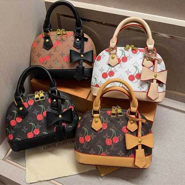 Cherry Print Fashion Women Crossbody Handbag