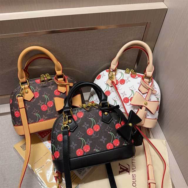 Cherry Print Fashion Women Crossbody Handbag
