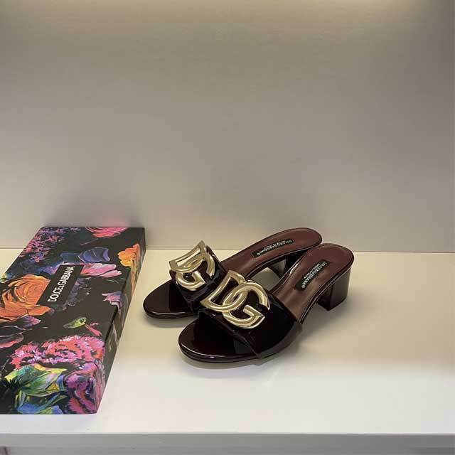 Metal Logo Sexy Fashion Chunky Sandals