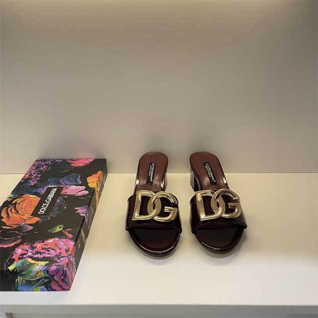 Metal Logo Sexy Fashion Chunky Sandals