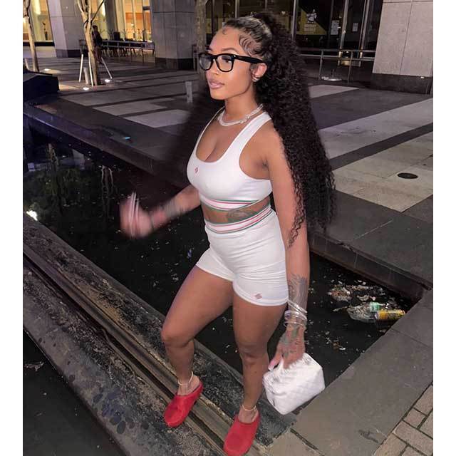 Sleeveless Tank Top Skinny Short Set