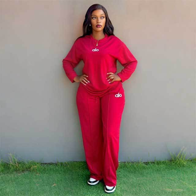 Embroidery Fashion Fall Pants Suit
