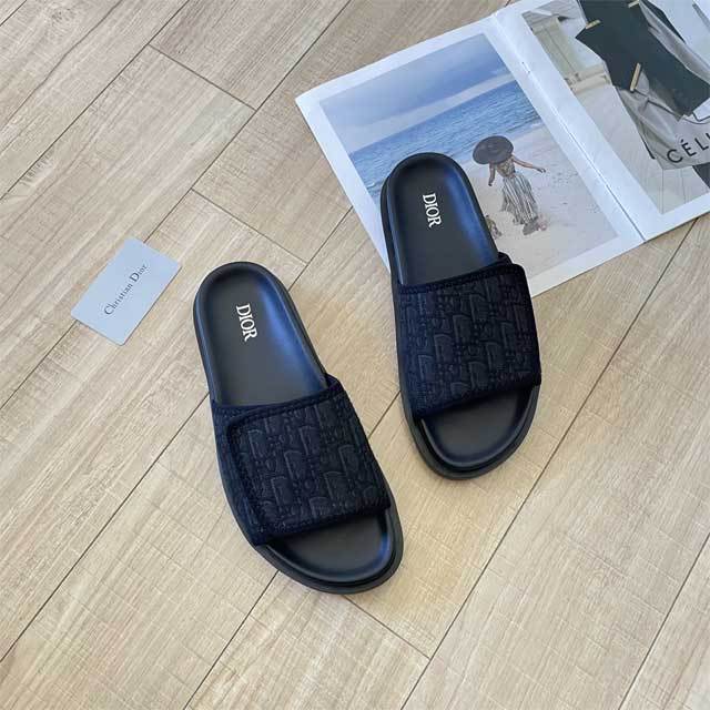 Fashion Embroidery Print Unisex Velcro Slipper