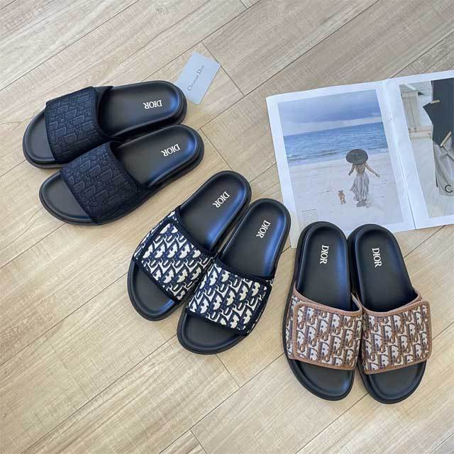 Fashion Embroidery Print Unisex Velcro Slipper