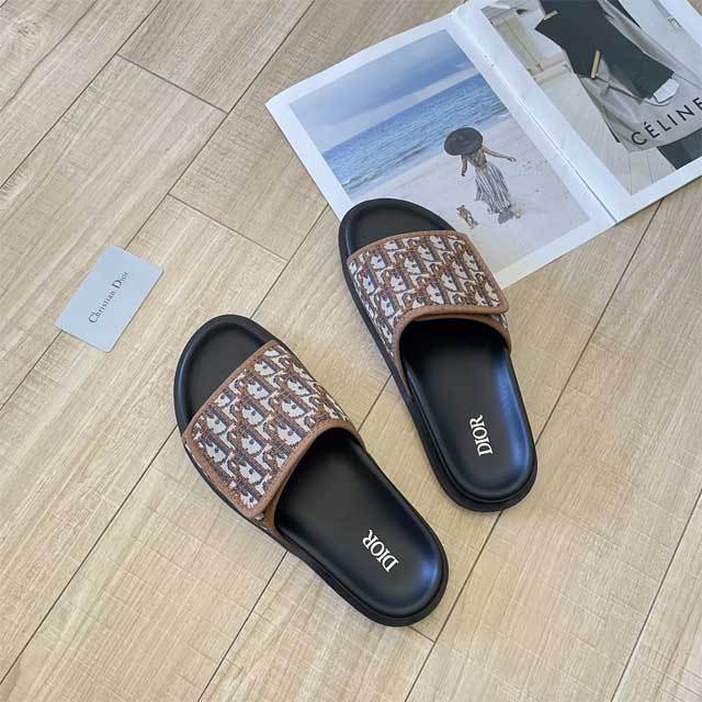 Fashion Embroidery Print Unisex Velcro Slipper