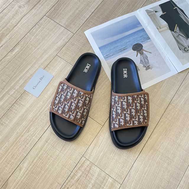 Fashion Embroidery Print Unisex Velcro Slipper