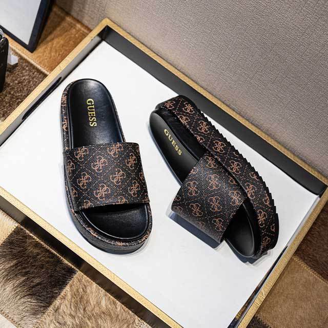 Luxury Fashion Printed Open Toe Platform Shoes