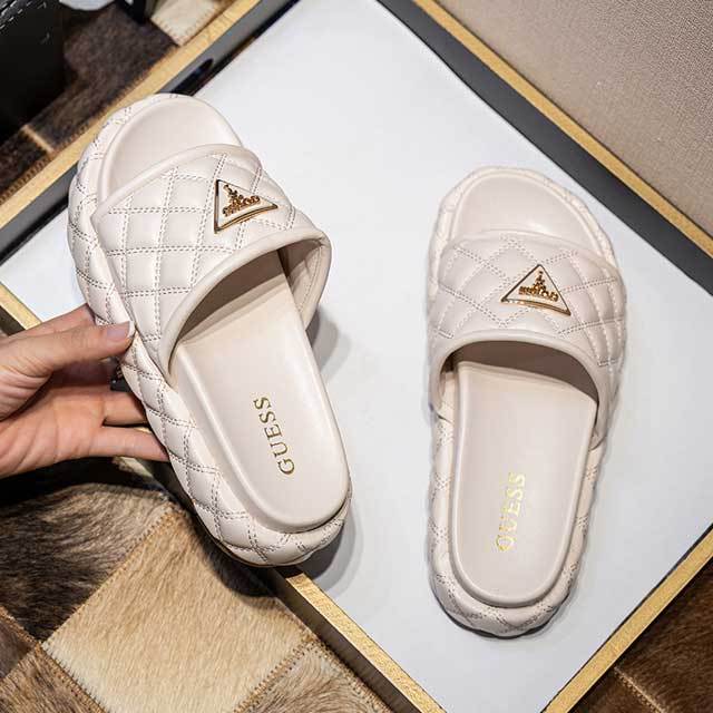 Casual Style Open Toe Platform Flats Shoes