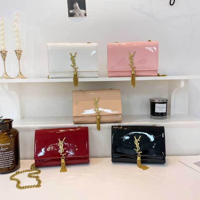 Chained Leather Fashion Women Messenger Bag