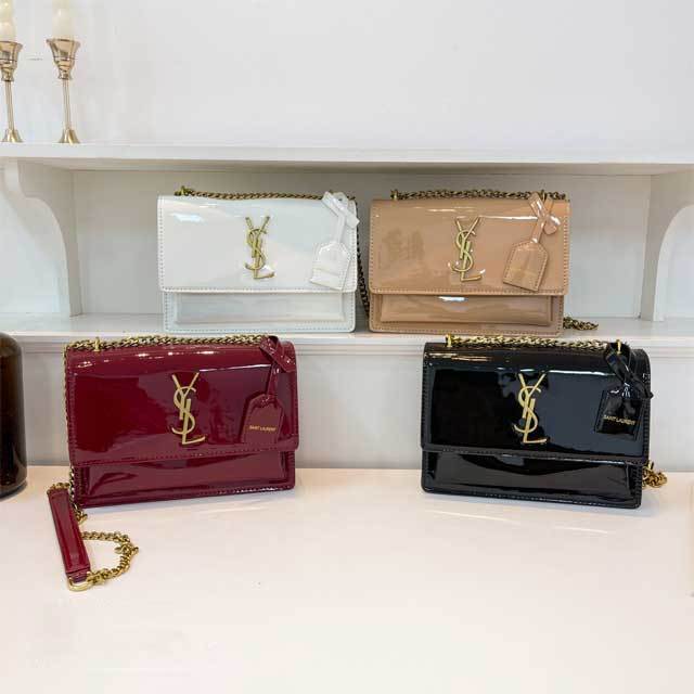 Shiny Leather Fashion Messenger Bag