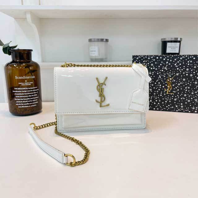 Shiny Leather Fashion Messenger Bag