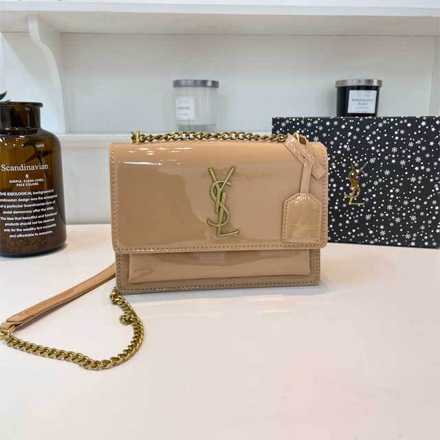 Shiny Leather Fashion Messenger Bag
