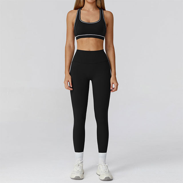 Colorblock Activewear Tight Pant Set 3 Pieces